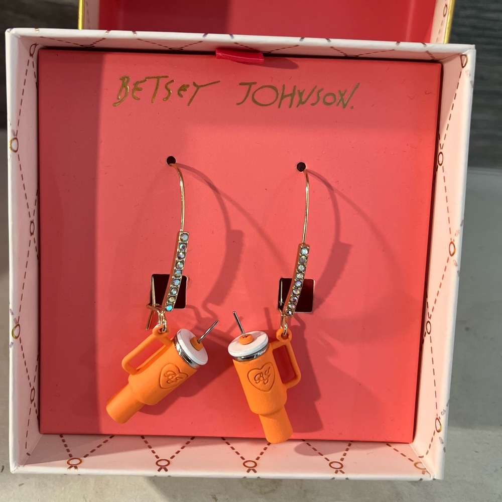 Betsey Johnson Stanley Tumbler Earrings